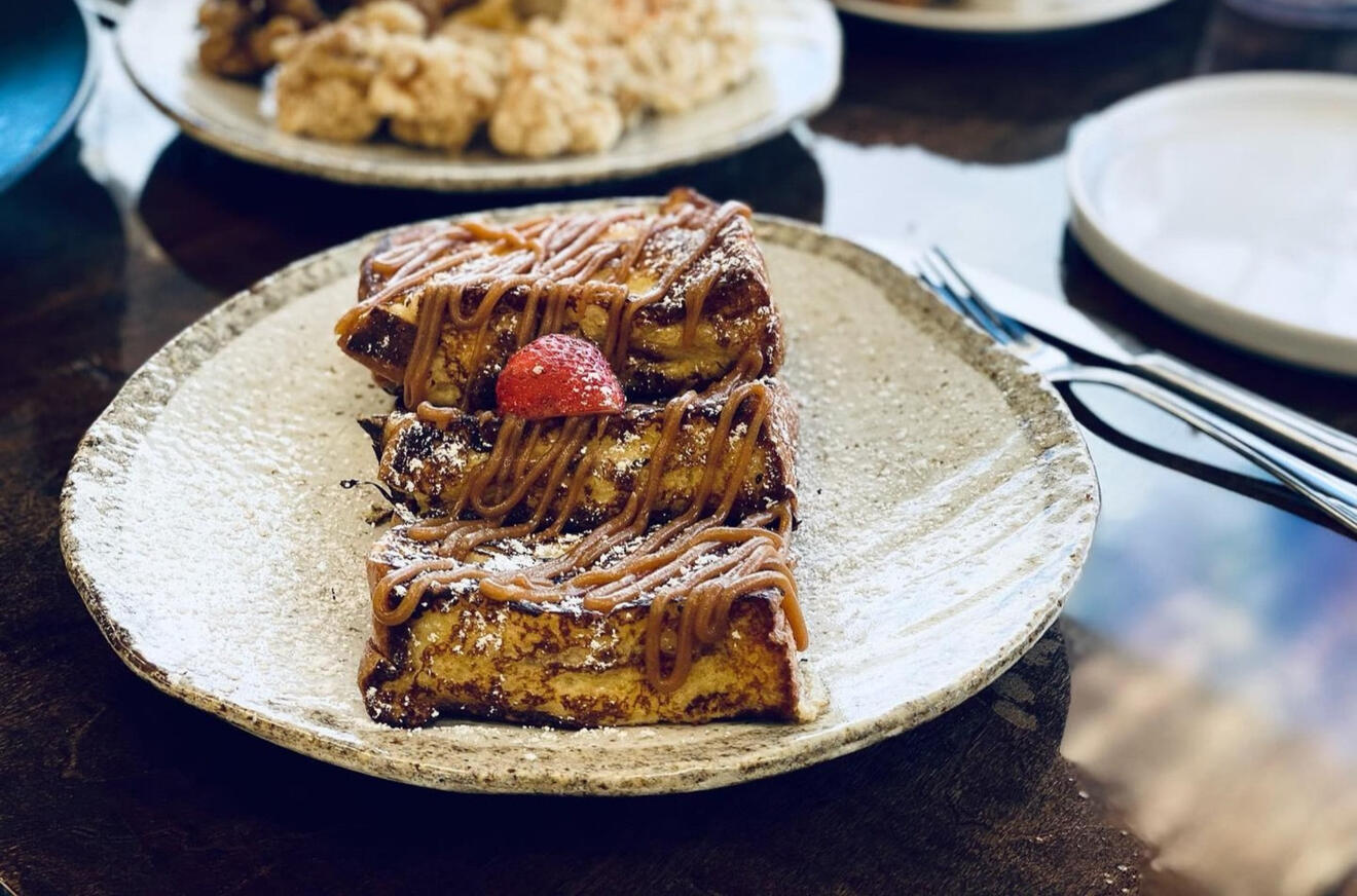 Peanut Butter Stuffed French Toast